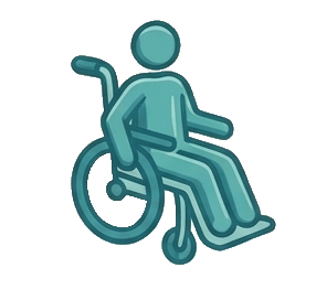Icona persona con mobilità ridotta
